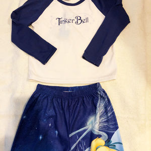 Pajamas girls new size 4 Tinkerbell  Disney polyester elastic waist pants